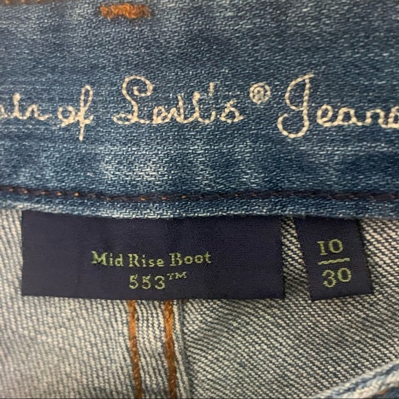 NWT LEVI’S Eco 553 Mid-Rise Boot Cut Jeans Size 10/30 - Picture 2 of 12